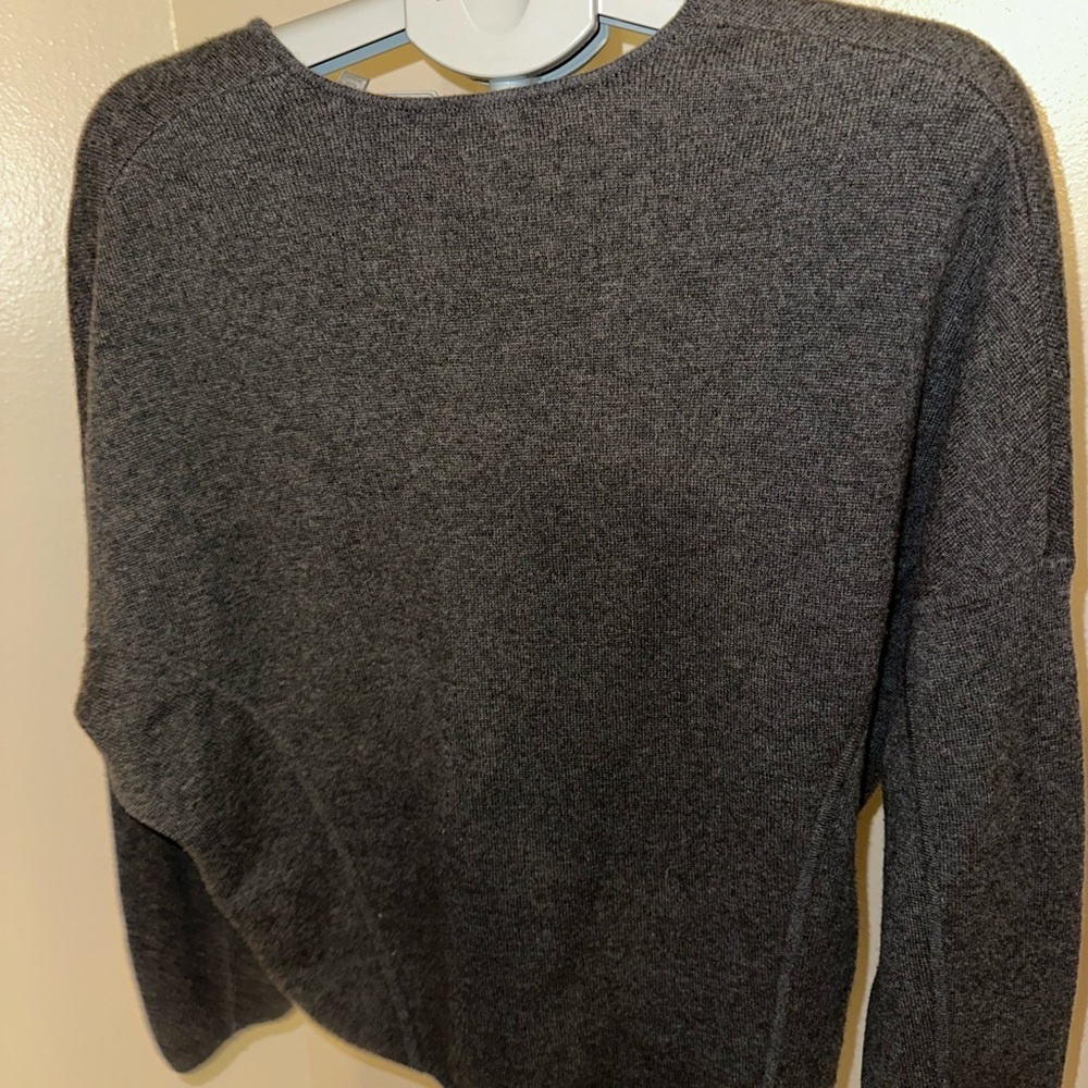 Vince Wool & Cashmere Lace-Up Sweater | Luxury Knit - Picture 8 of 8